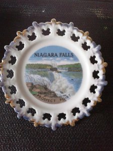 DEKORATİF TABAK - NİAGARA ŞELALESİ - NIAGARA FALLS PLATE.