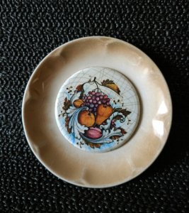 SÜMERBANK YILDIZ PORSELEN DEKORATİF TABAK.