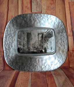 BODRUM, KALESİ, GRAVÜRLÜ, PAŞABAHÇE, DEKORATİF, CAM, TABAK, ÇOK NADİR,