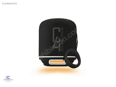 POWERWAY  Powerway C4 Siyah Bluetooth Hoparlör Sese Duyarlı Led