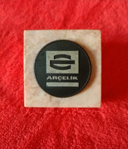 ARÇELİK MERMER KAĞIT AĞIRLIĞI.