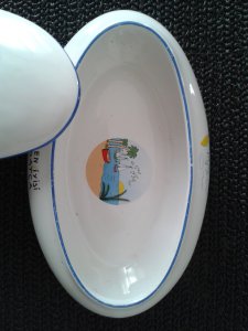 DATÇA 'ya AŞIĞIM PORSELEN SUNUMLUK, ŞEKERLİK.