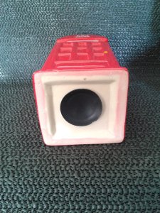 PORSELEN İNGİLİZ TELEFON KULUBESİ KUMBARA. (BÜYÜK BOY)