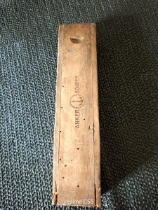 SÜRGÜLÜ KAPAKLI ANKER BÖHRER AHŞAP KUTU. Dönem. 1940-1960