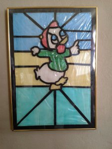 EL YAPIMI VİTRAY ÇİZGİ FİLM KARAKATERİ HAND MADE